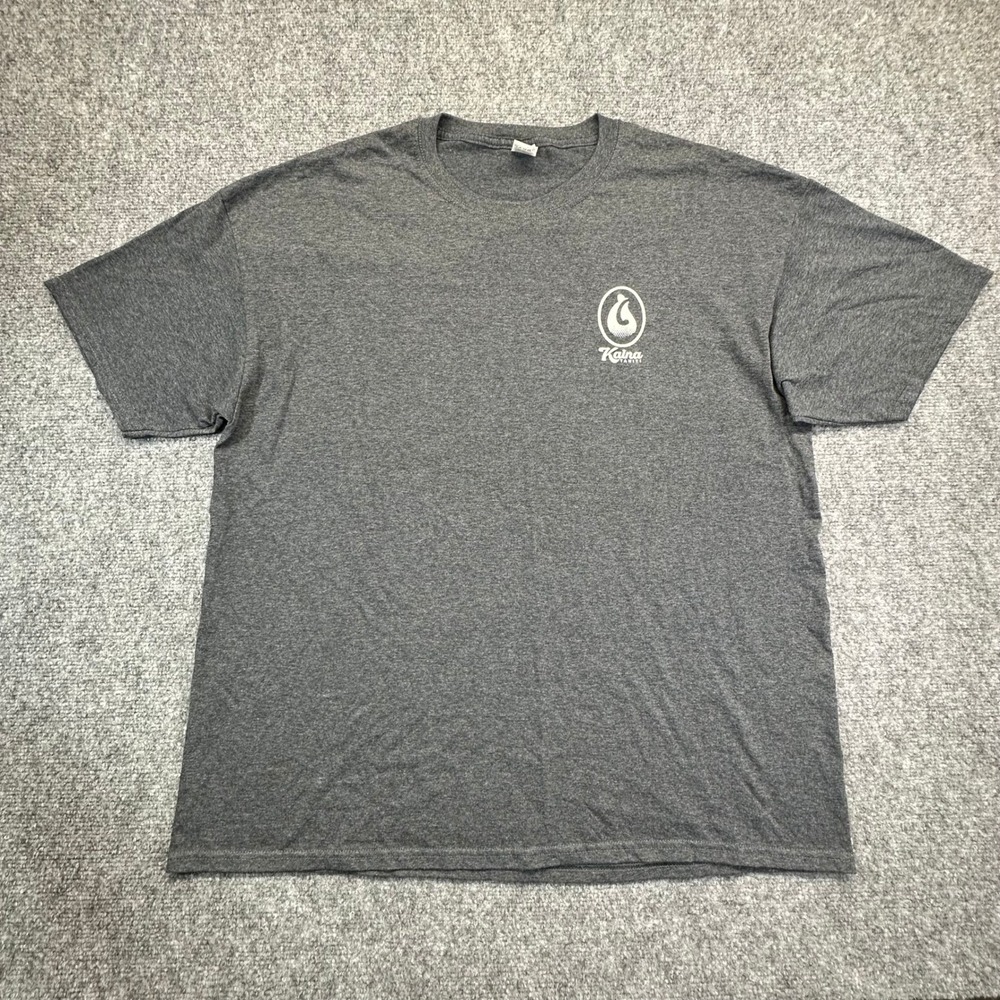 Fruit of the Loom Kaina Tahiti Whale Graphic T-Shirt Mens XL Gray Excellent Bora